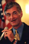 Representative John McHugh accepting his 1999 George 'Buck' Gillispie award.