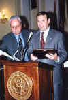 Jack Smith with Representative Bob Filner accepting his Gillispie Award