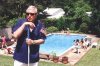 John Fales, President of the BAVF standing near the pool during the Flag Day Picnic.