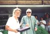 John Fales, President of the BAVF presenting a U.S. Flag that has flown over the U.S. Capitol Building to a lucky recepient.
