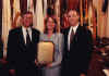 Representatives from Pfizer Pharmaceuticals Group. From left to right - Johnathan Buth, Mary Beth Furst, and Jerry C. Godbehere.